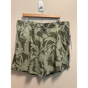 Onia Calder Swim Shorts Chambray Palm Print 6E Men’s Size 2XL XXL New With Tags